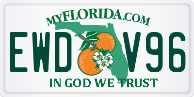 FL license plate EWDV96