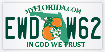 FL license plate EWDW62