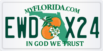FL license plate EWDX24