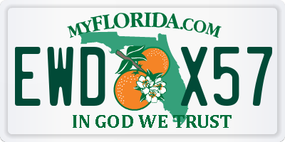 FL license plate EWDX57