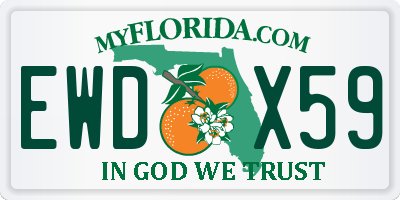 FL license plate EWDX59
