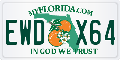 FL license plate EWDX64
