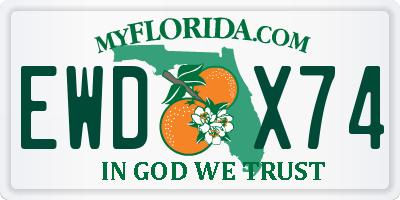 FL license plate EWDX74