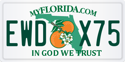 FL license plate EWDX75