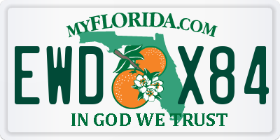 FL license plate EWDX84