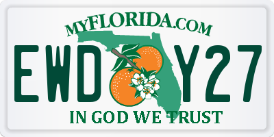 FL license plate EWDY27