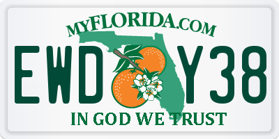 FL license plate EWDY38