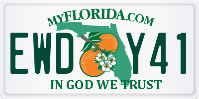 FL license plate EWDY41