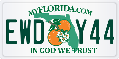 FL license plate EWDY44