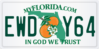 FL license plate EWDY64