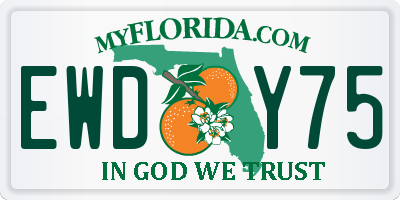 FL license plate EWDY75