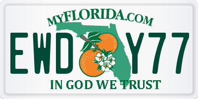 FL license plate EWDY77