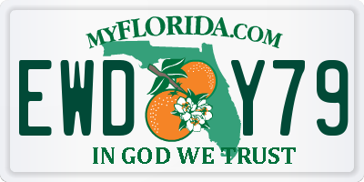 FL license plate EWDY79