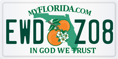 FL license plate EWDZ08