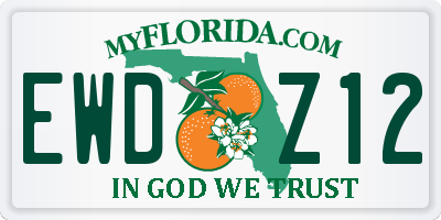 FL license plate EWDZ12