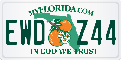FL license plate EWDZ44