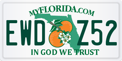 FL license plate EWDZ52