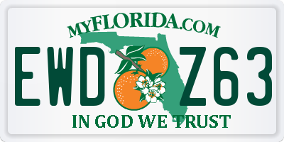 FL license plate EWDZ63