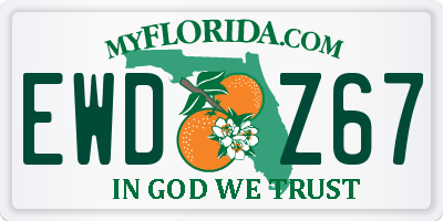 FL license plate EWDZ67