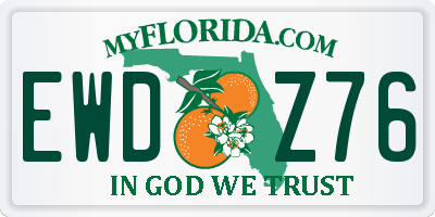 FL license plate EWDZ76