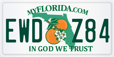 FL license plate EWDZ84