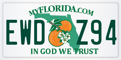 FL license plate EWDZ94