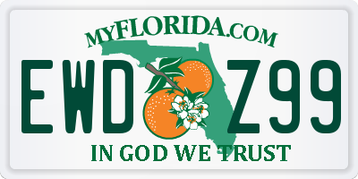 FL license plate EWDZ99
