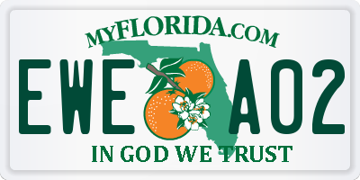 FL license plate EWEA02