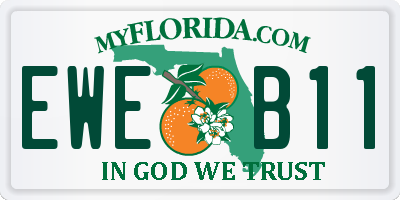 FL license plate EWEB11