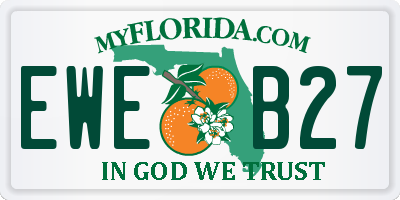 FL license plate EWEB27