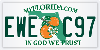 FL license plate EWEC97
