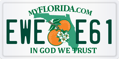 FL license plate EWEE61