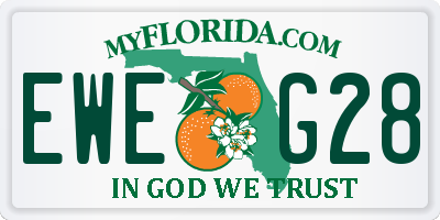 FL license plate EWEG28