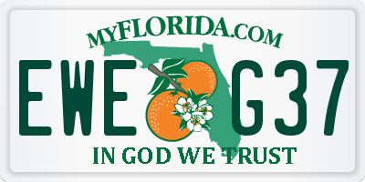FL license plate EWEG37