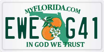 FL license plate EWEG41