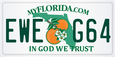 FL license plate EWEG64