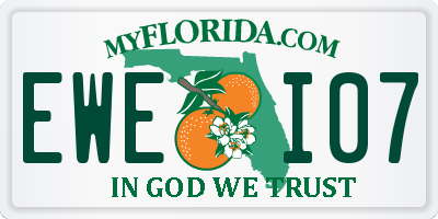 FL license plate EWEI07