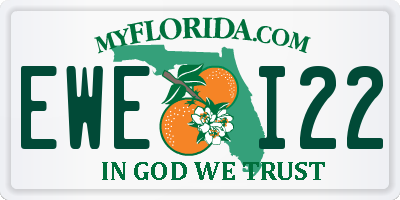 FL license plate EWEI22