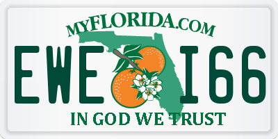 FL license plate EWEI66
