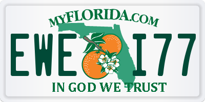 FL license plate EWEI77