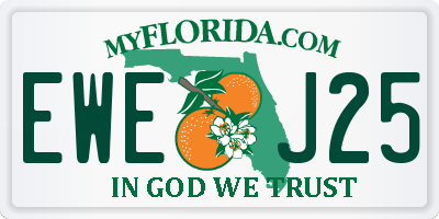 FL license plate EWEJ25