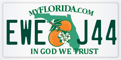 FL license plate EWEJ44