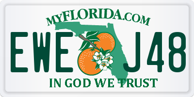 FL license plate EWEJ48