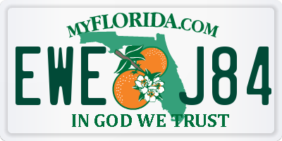 FL license plate EWEJ84