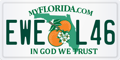 FL license plate EWEL46