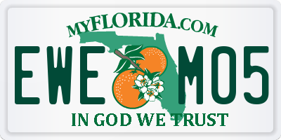 FL license plate EWEM05