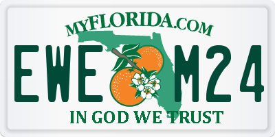 FL license plate EWEM24