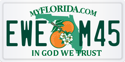 FL license plate EWEM45