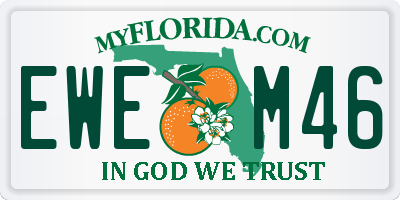 FL license plate EWEM46
