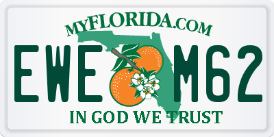 FL license plate EWEM62